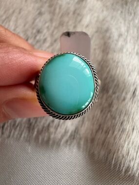 Native American Sterling Silver Sonoran Gold Ring